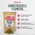 thumbnail image 2 of NATURAURA - 45g of Premium Dried Honeysuckle Flowers for Healthy Herbal Immunity Tea - Lonicera Japonica - Jin Yin Hua - 100% Natural, No Preservatives, No Additives, With Immunity Boost, 2 of 6
