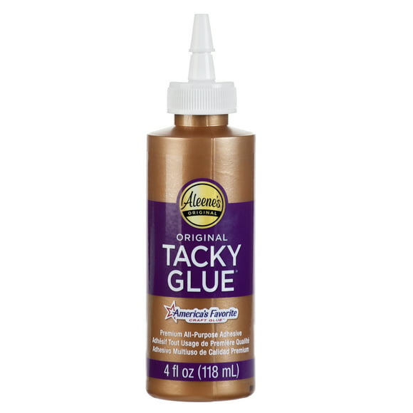 Aleene's Original Tacky Glue 4 fl oz, Premium All-Purpose Adhesive, White, Dries Clear