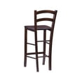 thumbnail image 4 of Linon Marica 28" Bar Stools, Dark Walnut Finish, Set of 2, 4 of 15