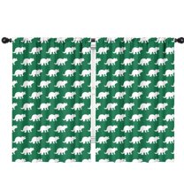 Blackout Kids Curtains,Green Dinosaurs Pattern Childrens Insulated Curtains Set Of 2,Bedroom Essentials,Toddler Room Decor 42"x63"