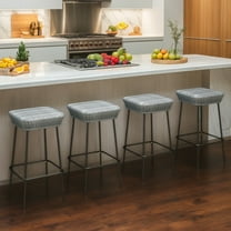 YYAo Counter Bar Stools, Counter Stool,29.5 Inches Patio Bar Stools Set of 2 with Rattan Seat and Footrest