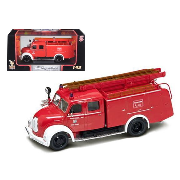 1961 Magirus Deutz Mercur TLF-16 Red/White 1/43 Diecast Model Car by Road Signature