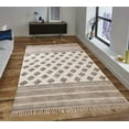 thumbnail image 2 of Casavani Indian Hand Woven Dining Room Rug, Gray 4x7 feet, 2 of 5