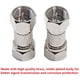 thumbnail image 2 of 5X Conector racor acoplador enchufe F macho-macho coaxial Antena TV Satélite TV, 2 of 5