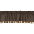 thumbnail image 1 of VHC Brands Kettle Grove Window Curtain, Valance Block Border, Black, 16x60, 1 of 4
