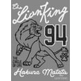 thumbnail image 2 of Boy's Lion King Simba Athletic Print Performance Graphic Tee Charcoal Heather Small, 2 of 4