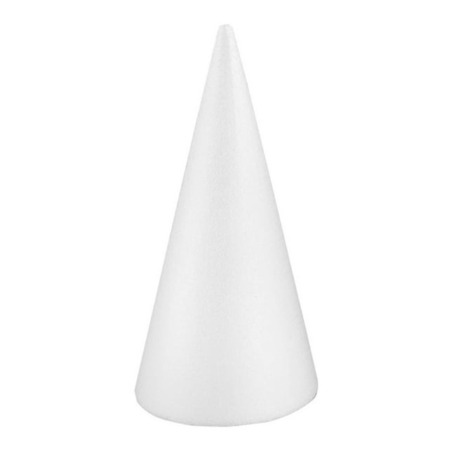 Foam Cone DIY Multi-use Blank Cake Dummy Christmas Tree Cone Craft Cone for Kids