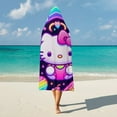 thumbnail image 5 of Hello Kitty Blanket Hoodie, Wearable Blanket, Cloak Hooded Throw Blanket, Soft Warm Fluffy Blankets for Bed Couch Sofa, 5 of 8
