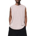 thumbnail image 3 of Men’s Sleeveless Tank Top Distressed Acid Wash Oversized Crewneck Loose Summer Tee, 3 of 8