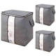 thumbnail image 2 of Xihbxyly Bolsa de Almacenamiento Visual, Organizador de 3 Piezas de Tela No Tejida para Colchas, Solución para Guardar Ropa a Prueba de Polvo, Diseño Plegable Práctico, para Ordenar El Hogar, Ideal p, 2 of 3