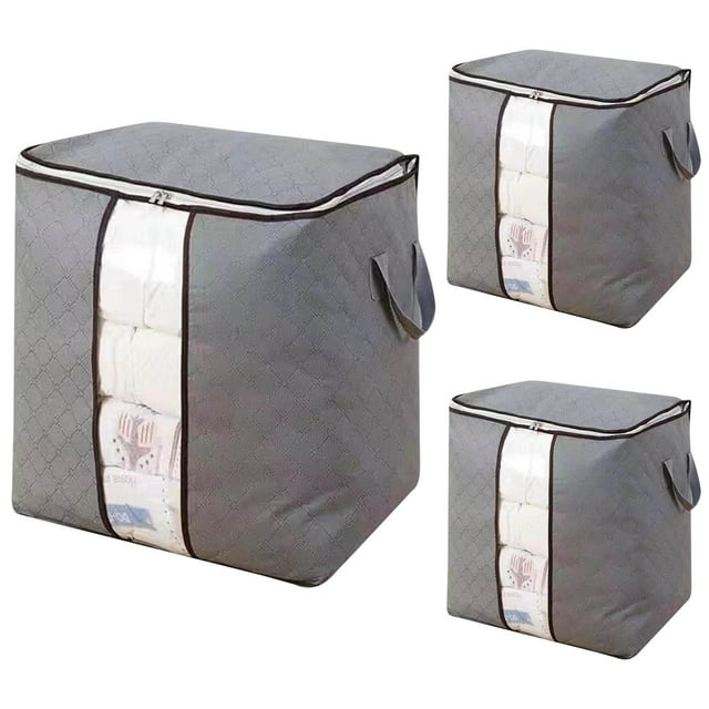 Storage Bag Clearance 3PCS Cheap Multifunctional Storage Bag, Pillow Storage Bedding Organizer, Clothes Storage Container, Packing Boxes for Moving Large B