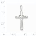 thumbnail image 2 of Pendentif en Forme de Cœur en Argent Sterling 925 Rhodié et Diamant, 2 of 2