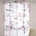 thumbnail image 2 of Roman Curtain Voile - Tie Up Silk Ribbon Shade - Window Valance Drape for 1 80x100cm, 2 of 8