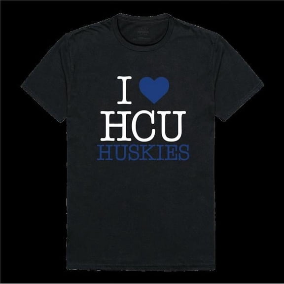 Houston Christian University Huskies I Love T-Shirt, Black - 2XL