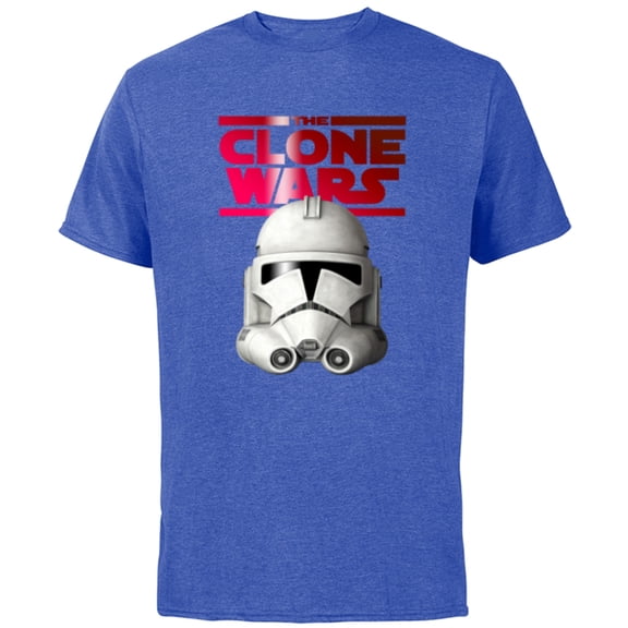 Star Wars The Clone Wars Trooper Helmet - Short Sleeve Cotton T-Shirt for Adults - Customized-Royal Heather