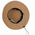 thumbnail image 6 of Women's Wide Brim Straw Hat with Twisted Bow Back Detail and Sun Protection Design - Beige, 6 of 7