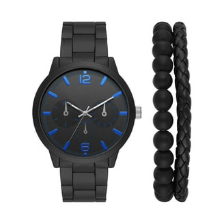 George Men's Gunmetal Analog Watch: Easy-Read Dial, Black Vegan