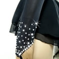 thumbnail image 6 of LIUHUO Designed Custom Figure Skating Dress Girls Ladies Diamond Embellishments Stretchy Black And White Patchwork Spandex Flowing Skirt, 6 of 9