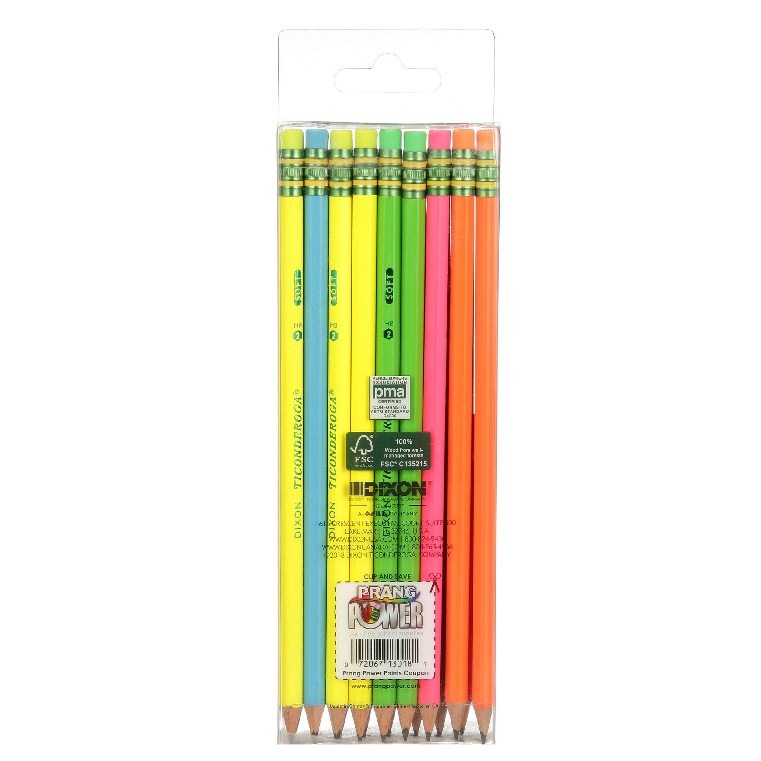 2 Standard Neon Promotional Pencils