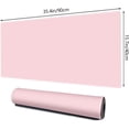 thumbnail image 2 of Gaming Mouse Pad XXL XL Large Mouse Pad Mat Long Extended Mousepad Desk Pad Non-Slip Rubber Mice Pads Stitched Edges Thin Pad (Pink-35.4 * 15.7), 2 of 6