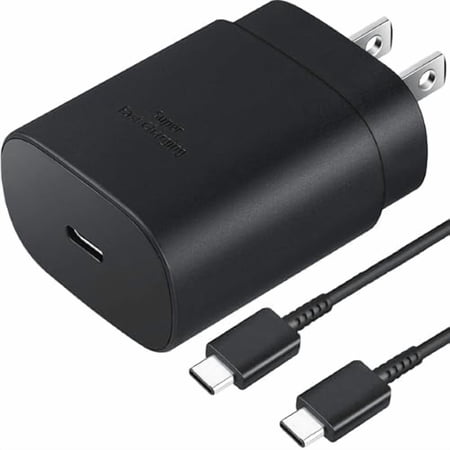 25W Super Fast Type‑C Charger for Samsung Galaxy S25 S24 S23 S22 S21 Ultra Plus FE, A16 A15 A56 A55 C55, Note 20 10, Z Fold Z Flip, Galaxy Tab Android Devices