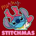 thumbnail image 2 of Men's Lilo & Stitch Merry Stitchmas Graphic Tee Cardinal Large, 2 of 5