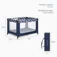 thumbnail image 6 of Dream On Me Zodiak Portable Playard with Carry Bag & Shoulder Strap, Navy, 6 of 17