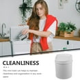thumbnail image 2 of Qiysamall Mini Desk Trash Can Top Countertop Garbage Bin Small Swing Lid Trash Can for Bathroom Office, 2 of 10