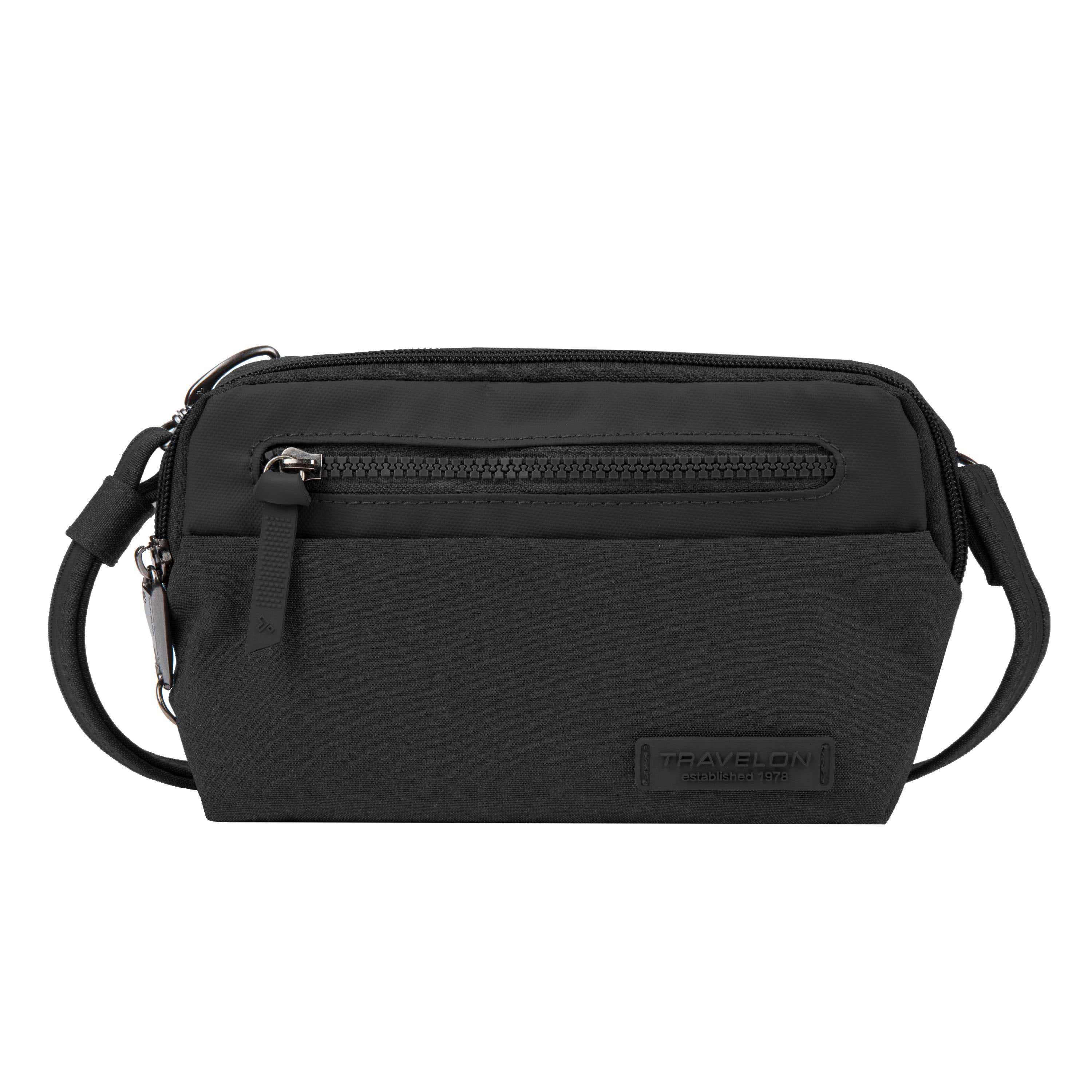 Travleon AntiTheft Metro Convertible Small Crossbody Black