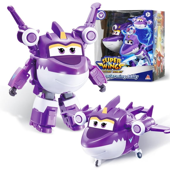 Toy Figure Super Wings Transforming Sally 2-in-1 Rescue Bot
