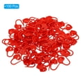 thumbnail image 3 of Marcadores de punto de ganchillo Uxcell, marcadores de tejido de plástico, marcador de punto de corazón con cierre, paquete de 100 en rojo, 3 of 7