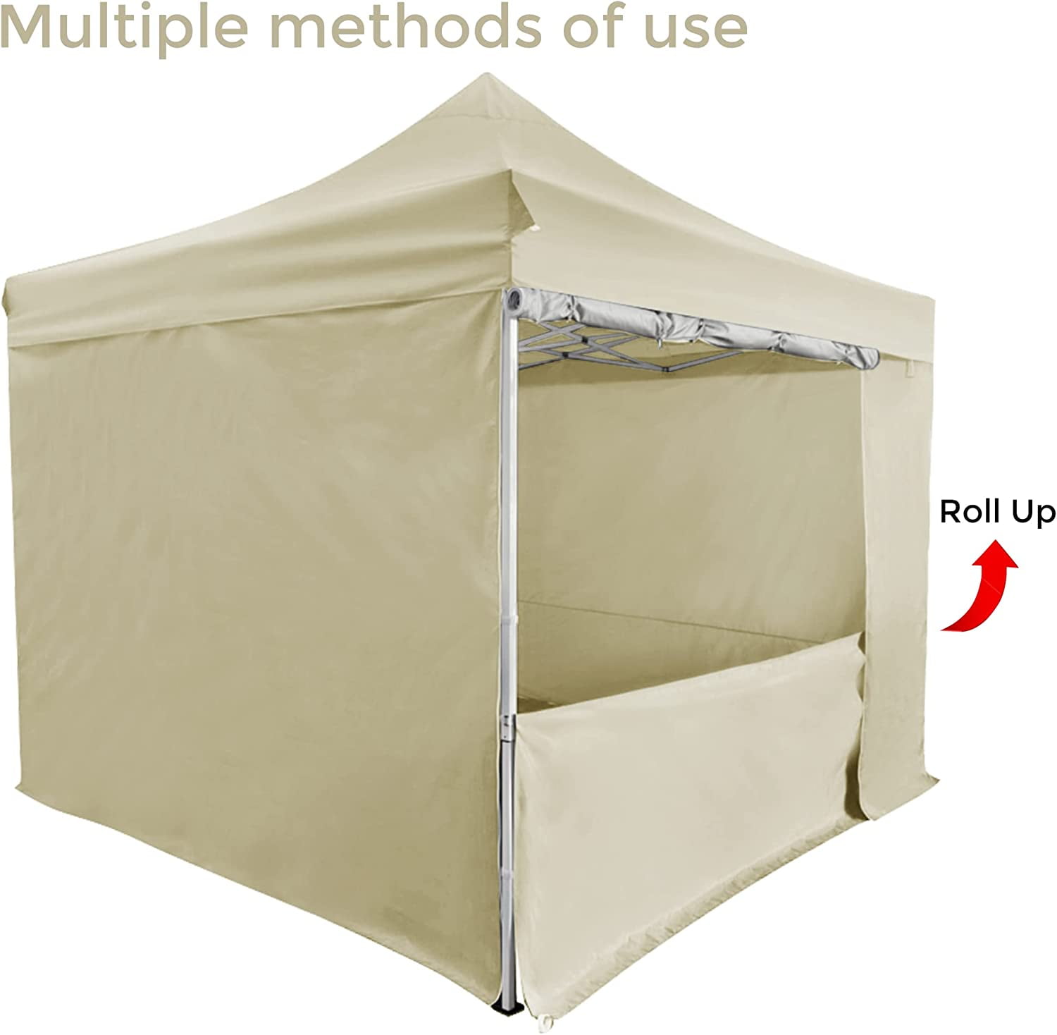 AsterOutdoor 10' x 10' Pop Up Sidewall Canopy Tent - 5 pieces of