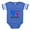 Royal Blue, variant on CafePress - Imthelittlebrother_Bluefeet - Cute Infant Baby Football Bodysuit