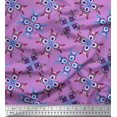 thumbnail image 1 of Soimoi Georgette Viscose Fabric Tiles Moroccan Print Sewing Fabric Yard 42 Inch Wide, 1 of 3