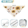 thumbnail image 6 of Dog Bandana 1 Pack,Yellow Brown Green Leaf Sunflower Pattern Bandanas for Dogs,Cat Bandana,Small/ Large Dog Bandana 2 Size,Dog Bandanas, 6 of 6