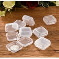 thumbnail image 2 of Bead Box Clear Plastic Container With Lid Small Clear Box Transparent Sturdy Durable PP Glossy  Wide Application Bead Box For Jewelry Pills Earplug, 2 of 5