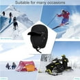 thumbnail image 7 of Winter Trapper Hat - 3-in-1 Windproof Face Mask Cap for Men and Women, Full Face Coverage with Ear Flaps for Extreme Cold Weather, 7 of 7
