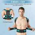 thumbnail image 4 of Back Brace Posture Corrector For Women Men, Back Brace For Lumbar Support Upright Breathable Back Straightener, 4 of 5