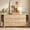 Oak, variant on 6 Drawer Dresser with Shelves, 63'' Wide Bedroom Chest of Drawers, Walnut