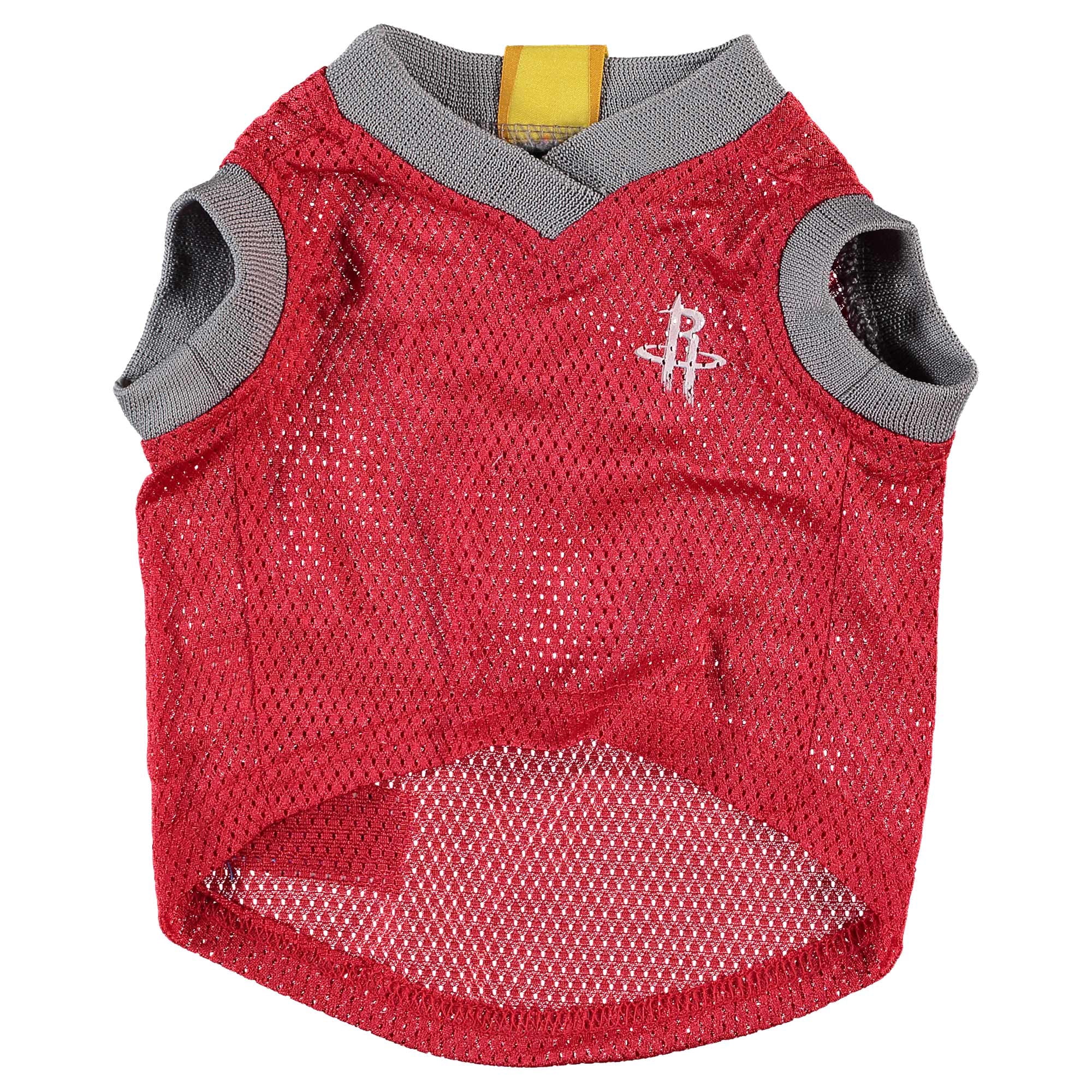 Pets First NBA Houston Rockets Mesh Basketball Jersey for DOGS & CATS - Licensed, Comfy Mesh, 21 Basketball Teams / 5 sizes