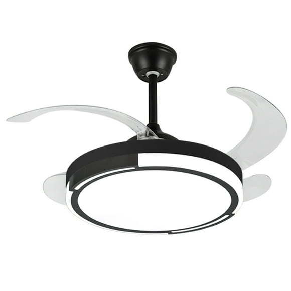 CITYLUZ VENTILADOR DE TECHO CON CONTROL REMOTO 6 VELOCIDADES 3 TEMPERATURAS DE LUZ 4 ASPAS TRANSPARENTES 107CM X 43CM INCLUYE 1 UNIDAD