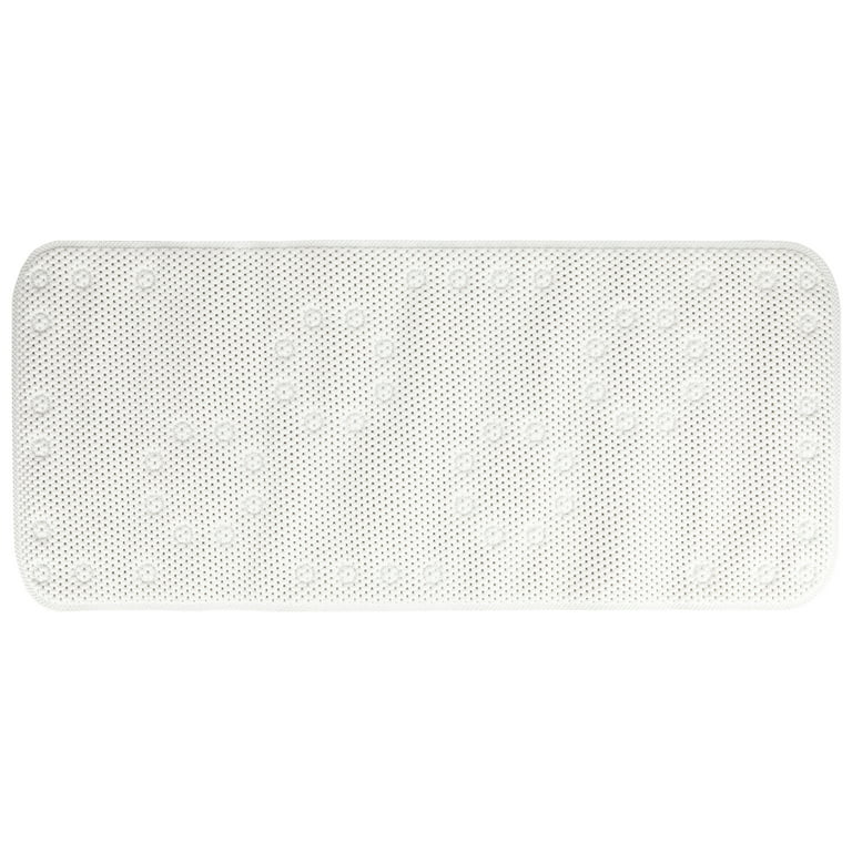 Duck Brand Softex Bath Mat for Tubs, Machine Washable, 17 x 36 Inches,  White, Skid Resistant (393477)