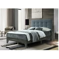 thumbnail image 2 of Contemporary Home Living 78.5" Gray Upholstered Platform Bed - Full Size, 2 of 4
