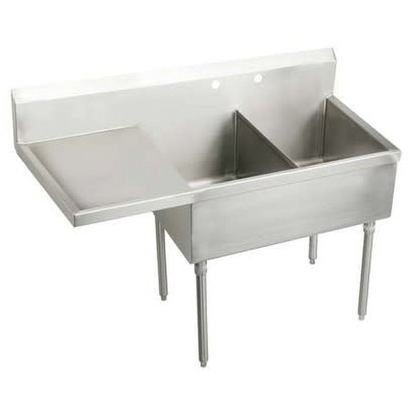 Elkay WNSF8230L4 Double Bowl Stainless Steel Scullery Sink