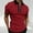 Red, variant on Eltusu Men's Polo Shirts with Collar, Short Sleeve Breathable Pullover Zipper Summer Shirts Light Blue Size S-2XL