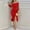 Red, variant on HKEJIAOI Deals Clearance Womens dress Women's Solid Color Sexy Sequins High Waist Mid Length Wrap Chest Style Autumn and Winter Dress Evening Dress Black