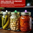 thumbnail image 6 of Pickle Pipes - Airlock Fermentation Lids - Fermentation Kit For Wide Mouth Mason Jar Sauerkraut & Pickle Kit - Fermentation Jar Not Included（5pc）, 6 of 9