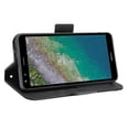 thumbnail image 5 of Case for Nokia C01 Plus Cover Adjustable Detachable Card Holder Magnetic closure Leather Wallet Case - Black, 5 of 5