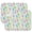 Easter and Bunnies, variant on Easter and Bunnies Light Blue Stripe Pattern Dish Drying Mat 1 Pack, Ultra Absorbent Microfiber 18"x24", Anti-Slip Drain Mat for Kitchen