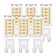 thumbnail image 1 of Paquete de 6 bombillas LED G9 de 3 W, blanco natural 4000 K, 420 LM, equivalentes a una bombilla halógena de 28 W/40 W, bombillas LED G9 con forma de maíz para lámparas de escritorio, sin parpadeo, CA, 1 of 4